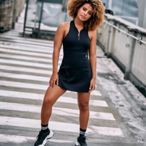 Conjunto Deportivo de Pádel Negro Bonlife