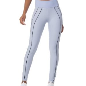 Leggins Blancos con Rayas Negras