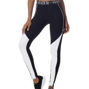 Leggins Negro con Detalles Blancos Vestem